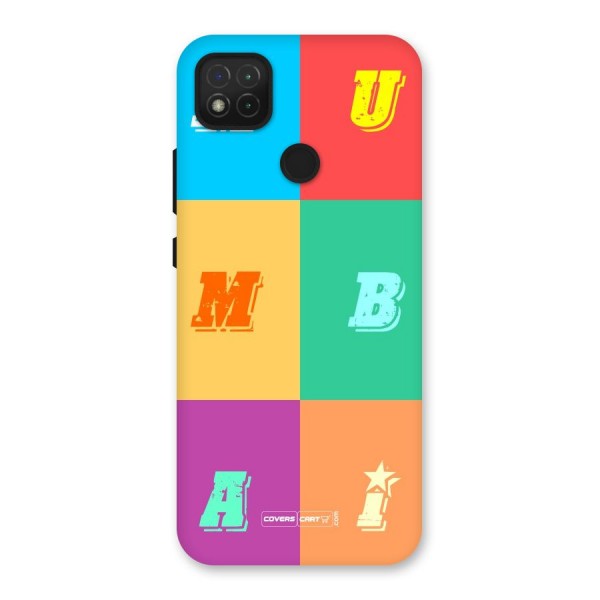 Mumbai Alphabets Back Case for Redmi 9C