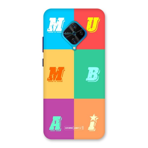 Mumbai Alphabets Back Case for Vivo S1 Pro