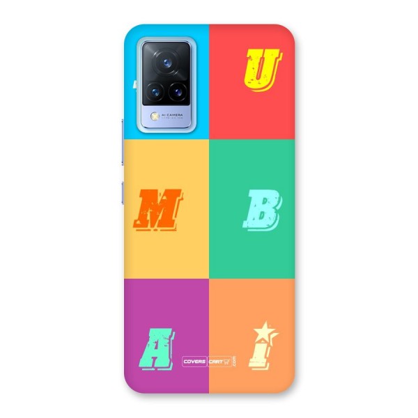 Mumbai Alphabets Back Case for Vivo V21 5G