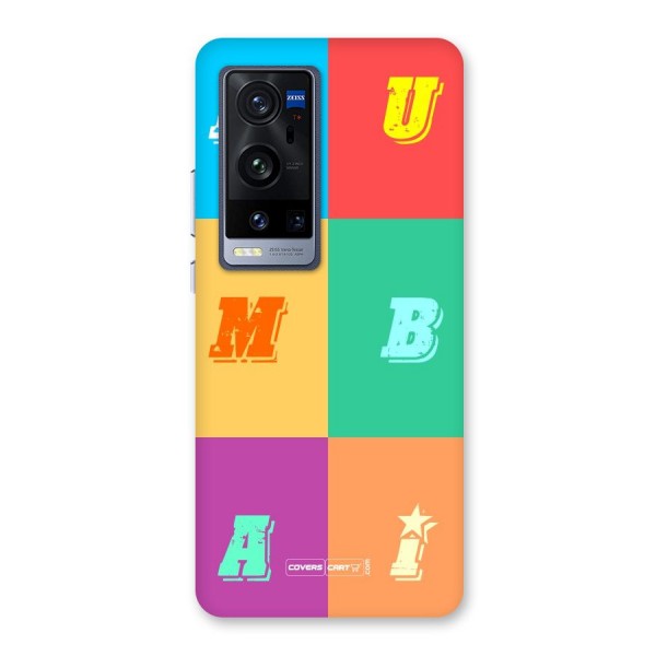 Mumbai Alphabets Back Case for Vivo X60 Pro Plus