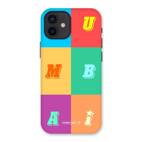 Mumbai Alphabets Back Case for iPhone 12