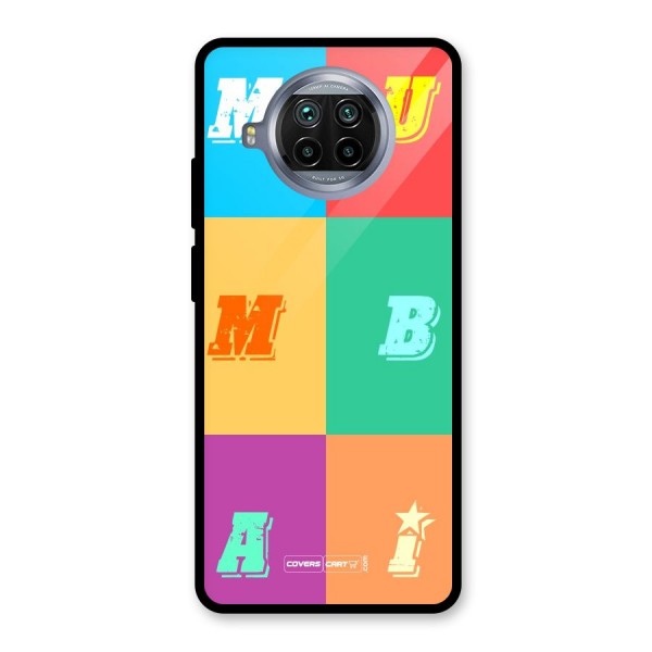 Mumbai Alphabets Glass Back Case for Mi 10i