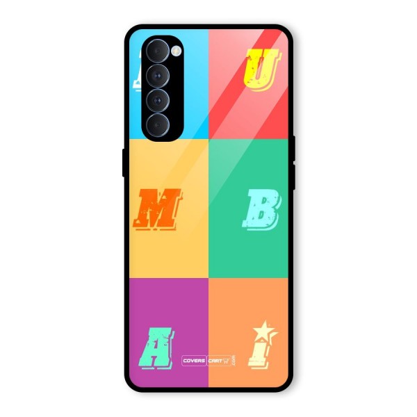 Mumbai Alphabets Glass Back Case for Oppo Reno4 Pro