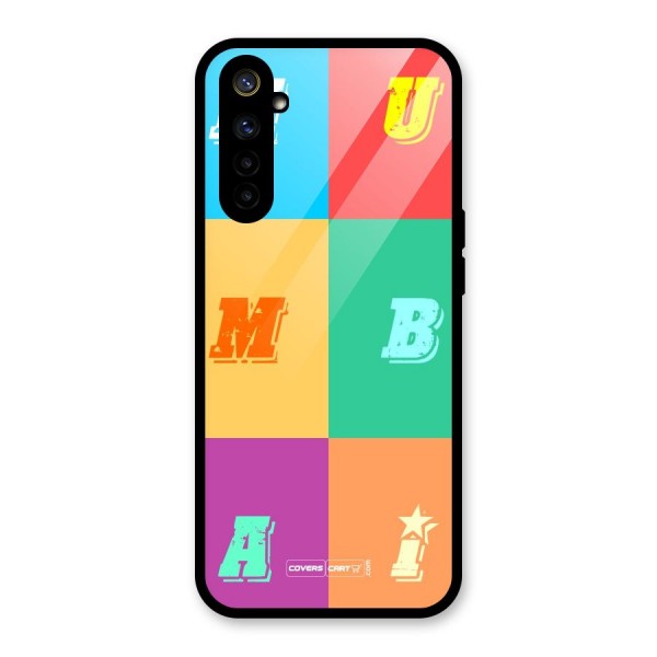 Mumbai Alphabets Glass Back Case for Realme 6