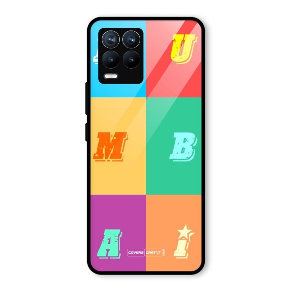 Mumbai Alphabets Glass Back Case for Realme 8 Pro