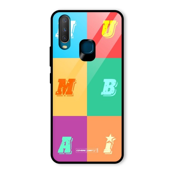 Mumbai Alphabets Glass Back Case for Vivo Y15