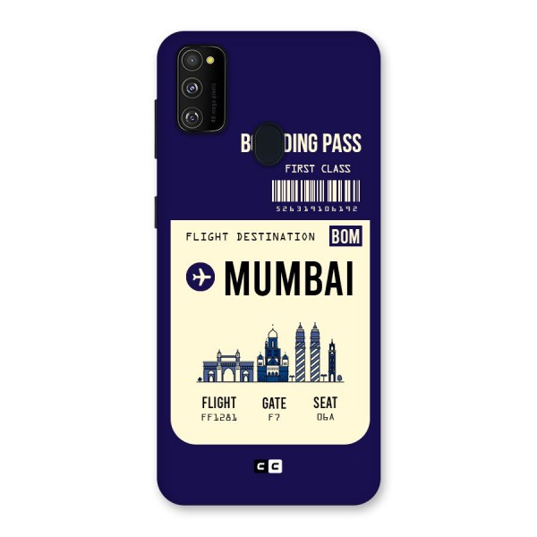 Mumbai Boarding Pass Back Case for Galaxy M21