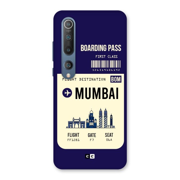 Mumbai Boarding Pass Back Case for Mi 10