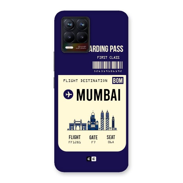 Mumbai Boarding Pass Back Case for Realme 8