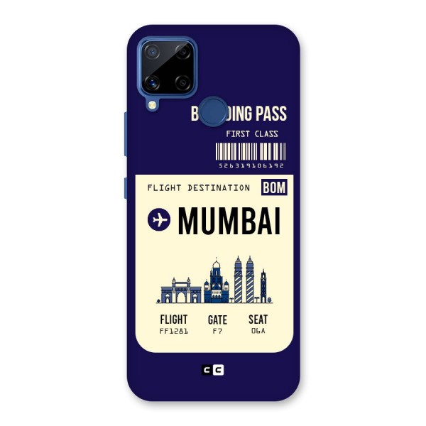 Mumbai Boarding Pass Back Case for Realme C12