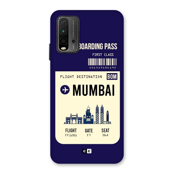 Mumbai Boarding Pass Back Case for Redmi 9 Power