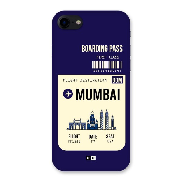 Mumbai Boarding Pass Back Case for iPhone SE 2020