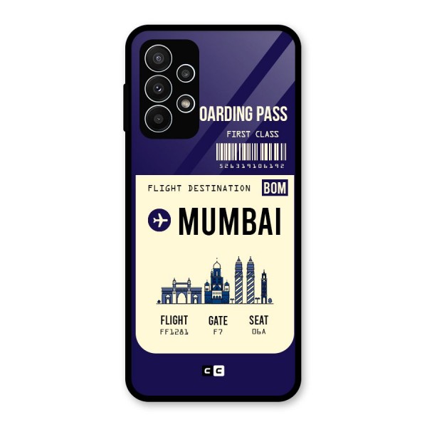 Mumbai Boarding Pass Glass Back Case for Galaxy A23