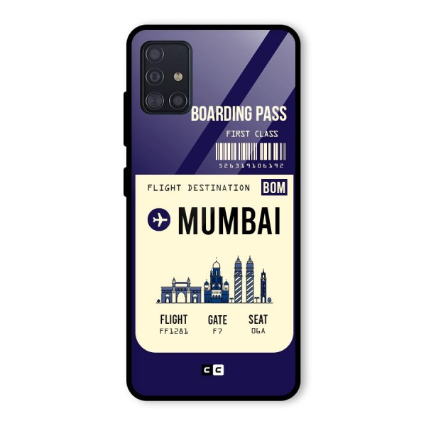 Mumbai Boarding Pass Glass Back Case for Galaxy A51