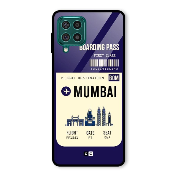 Mumbai Boarding Pass Glass Back Case for Galaxy F62