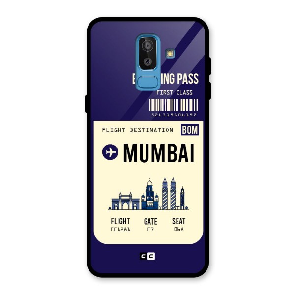 Mumbai Boarding Pass Glass Back Case for Galaxy J8