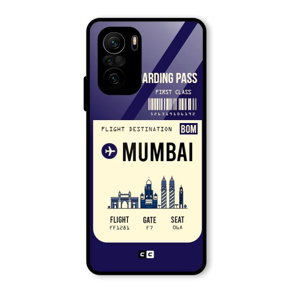 Mumbai Boarding Pass Glass Back Case for Mi 11x