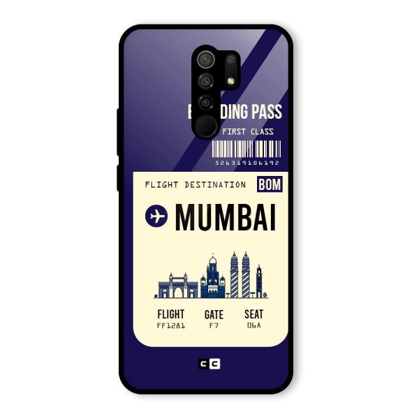 Mumbai Boarding Pass Glass Back Case for Poco M2