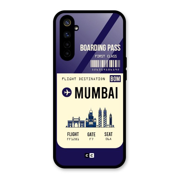 Mumbai Boarding Pass Glass Back Case for Realme 6