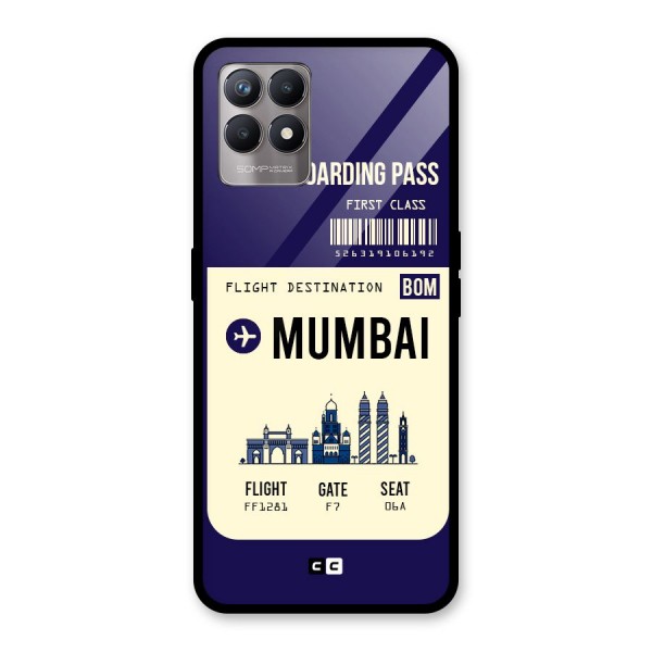 Mumbai Boarding Pass Glass Back Case for Realme 8i