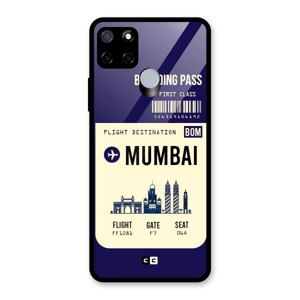 Mumbai Boarding Pass Glass Back Case for Realme C12