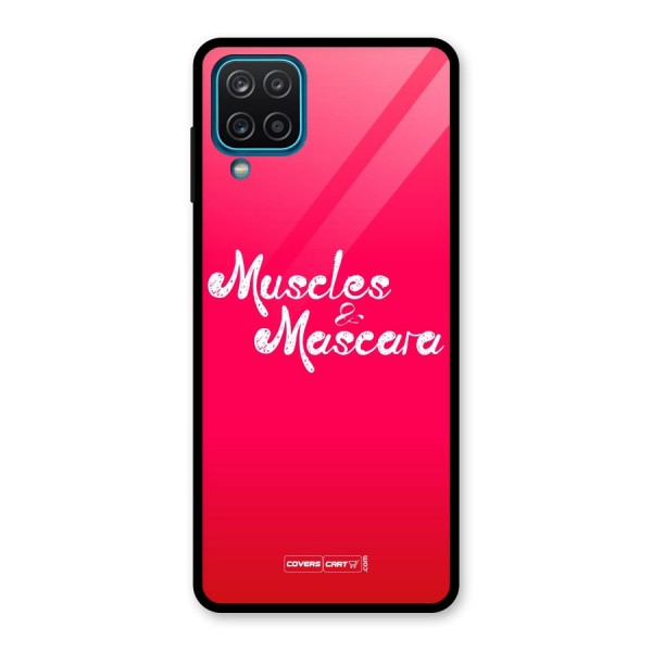 Muscles and Mascara Glass Back Case for Galaxy A12