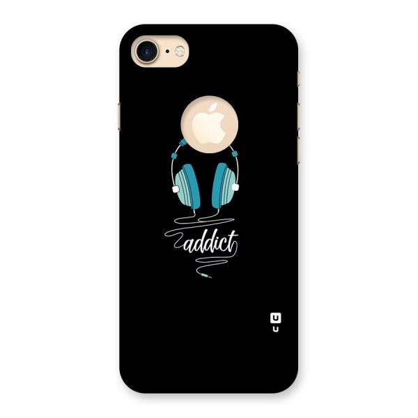 Music Addict Back Case for iPhone 8 Logo Cut