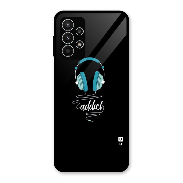 Music Addict Glass Back Case for Galaxy A23