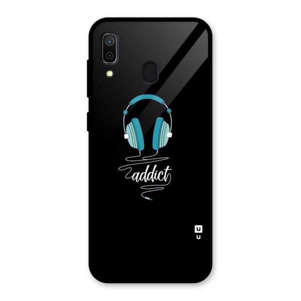 Music Addict Glass Back Case for Galaxy A30