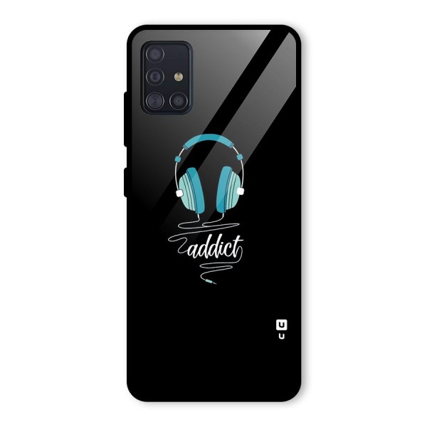 Music Addict Glass Back Case for Galaxy A51