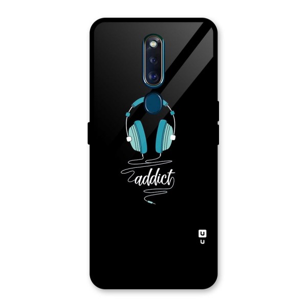 Music Addict Glass Back Case for Oppo F11 Pro