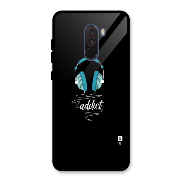 Music Addict Glass Back Case for Poco F1