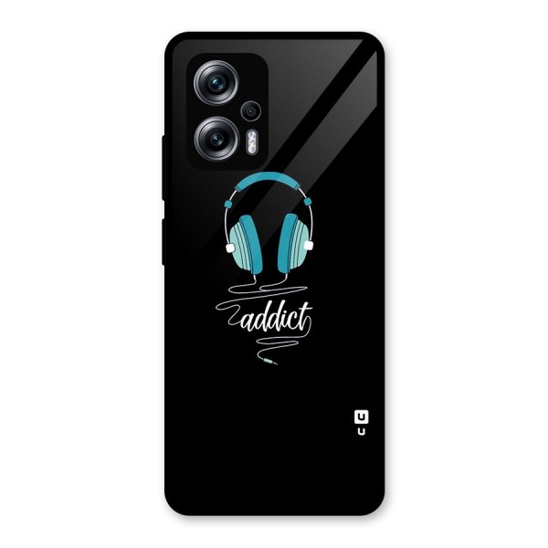 Music Addict Glass Back Case for Redmi K50i