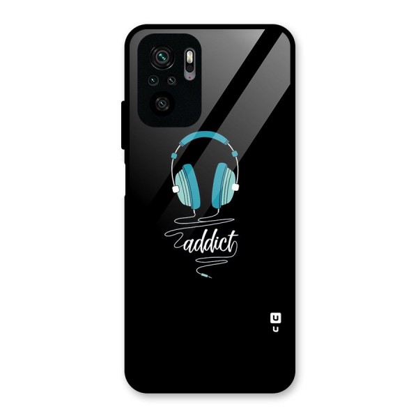 Music Addict Glass Back Case for Redmi Note 10