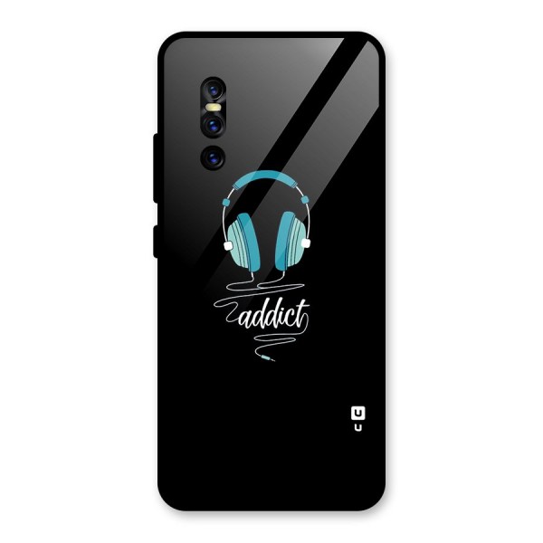 Music Addict Glass Back Case for Vivo V15 Pro