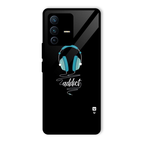 Music Addict Glass Back Case for Vivo V23 Pro