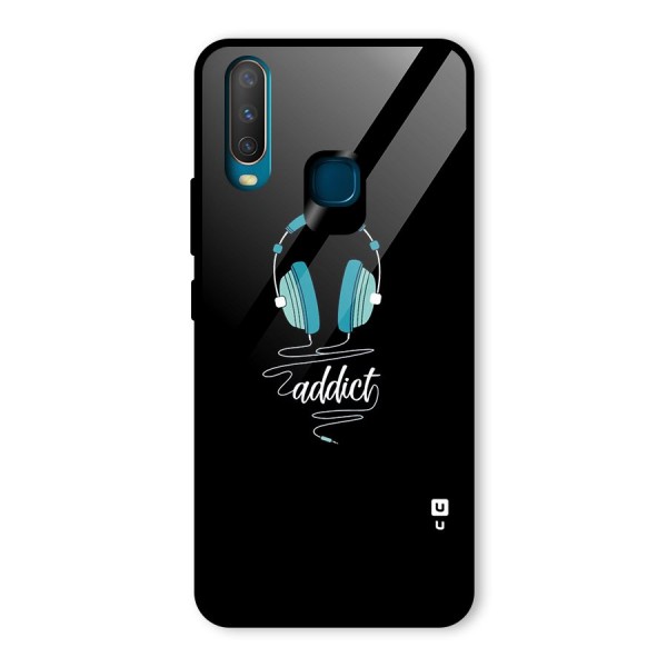 Music Addict Glass Back Case for Vivo Y12