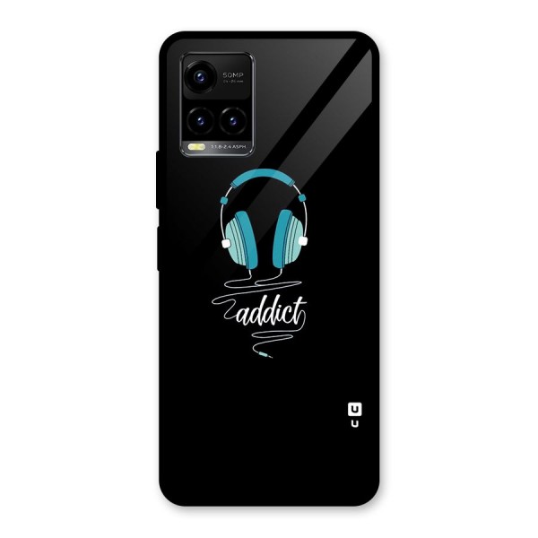 Music Addict Glass Back Case for Vivo Y21 2021