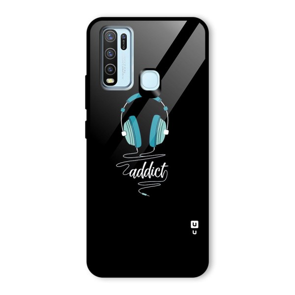 Music Addict Glass Back Case for Vivo Y30