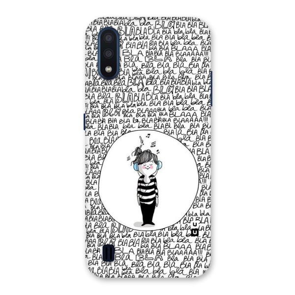 Music And Bla Bla Back Case for Galaxy M01