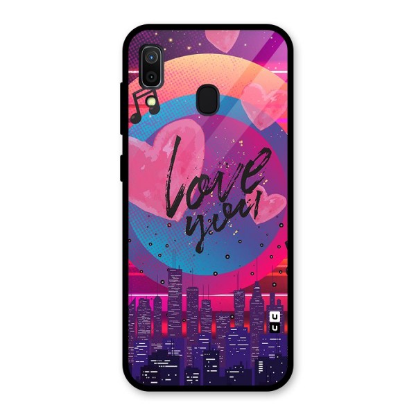 Music City Love Glass Back Case for Galaxy A30