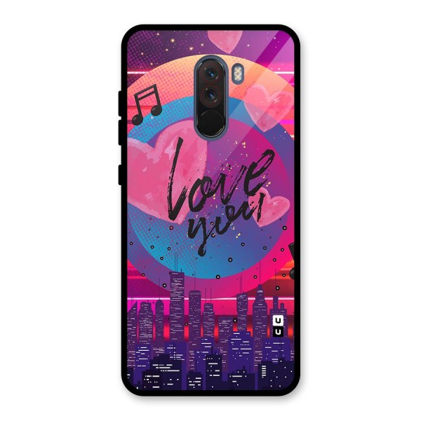 Music City Love Glass Back Case for Poco F1