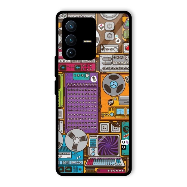 Music Decks Glass Back Case for Vivo V23 Pro