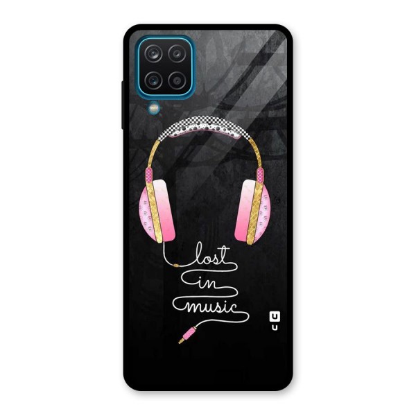 Music Lost Glass Back Case for Galaxy A12