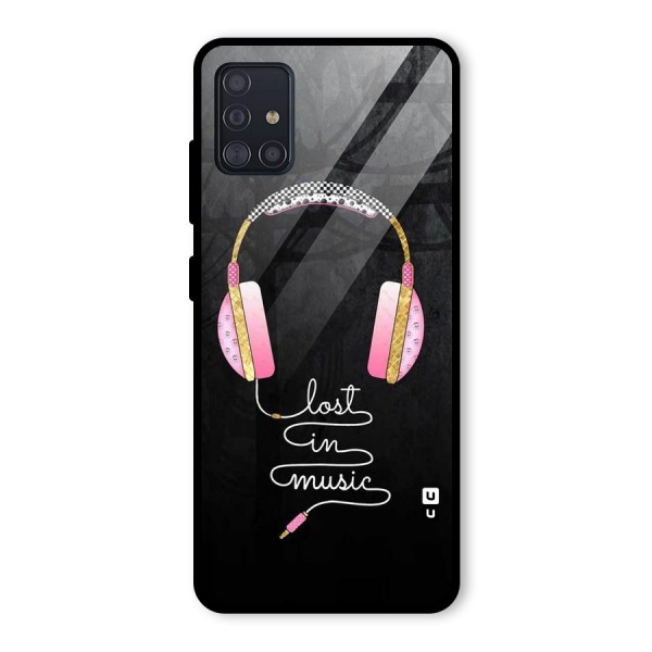 Music Lost Glass Back Case for Galaxy A51