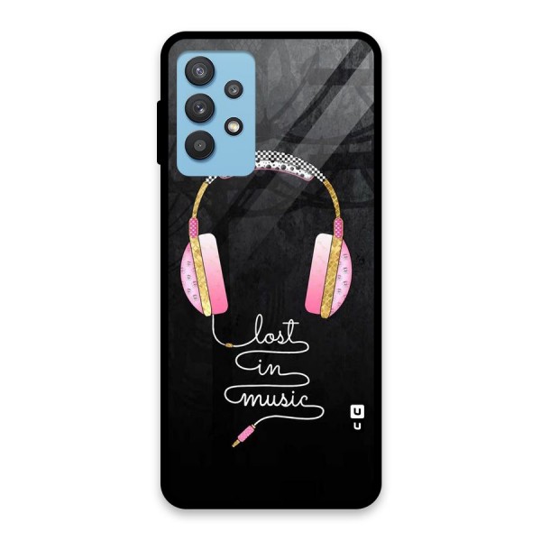 Music Lost Glass Back Case for Galaxy M32 5G