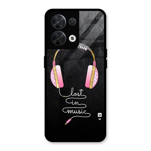 Music Lost Glass Back Case for Oppo Reno8 5G