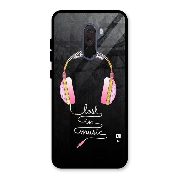 Music Lost Glass Back Case for Poco F1