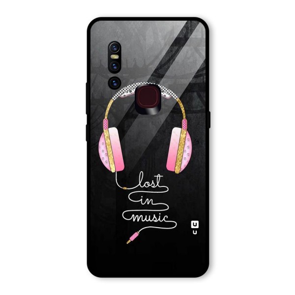 Music Lost Glass Back Case for Vivo V15