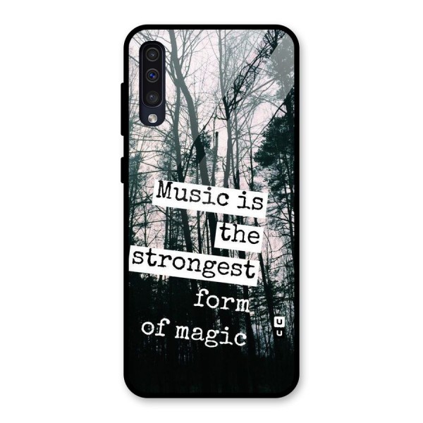 Music Magic Glass Back Case for Galaxy A50s